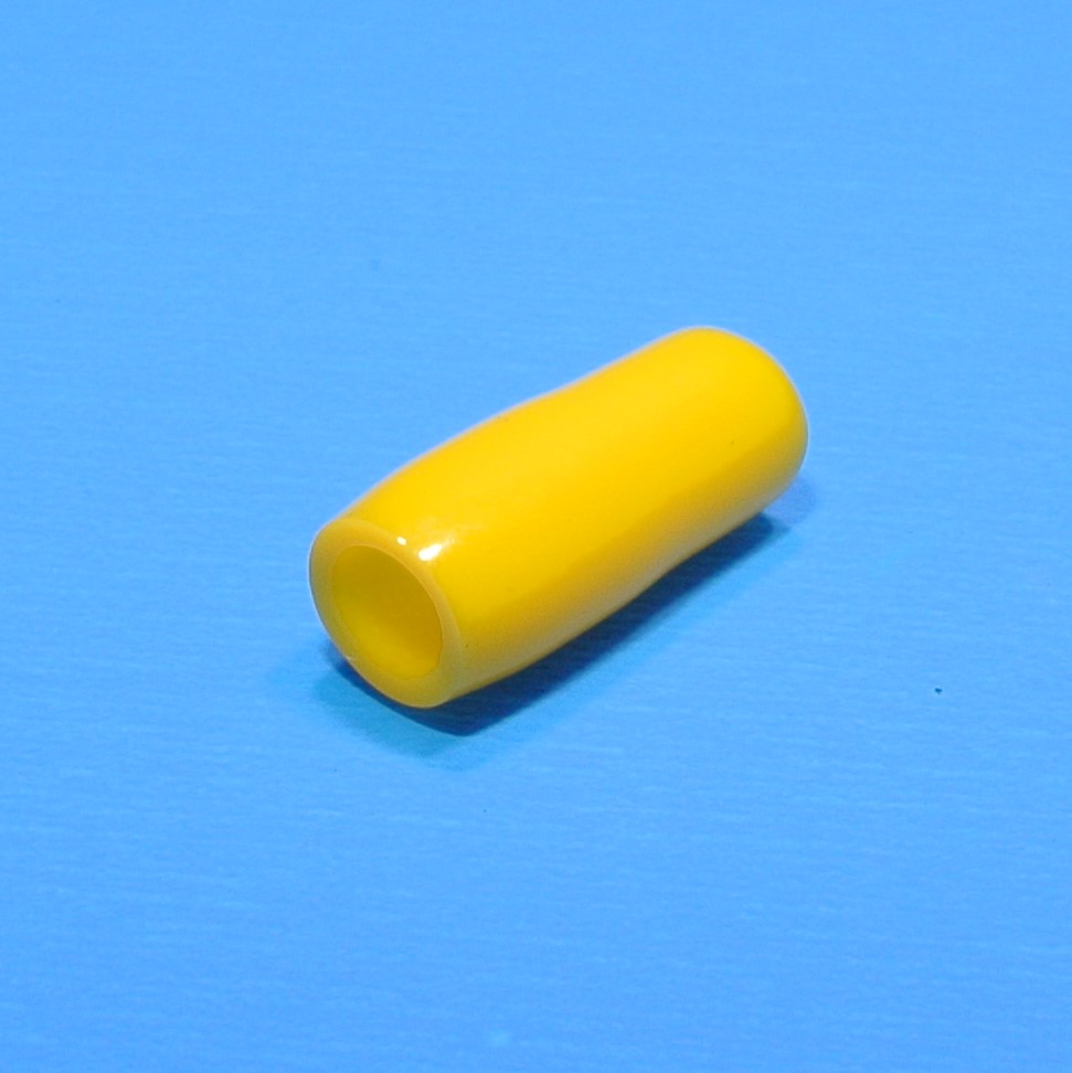東方電材　ビニールキャップ　V-5.5　黄　100個入り　絶縁キャップ（端子キャップ）端子圧着部カバータイプ　