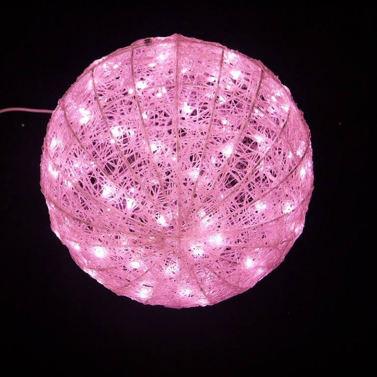 LEDグローボール　LED-BALL-P-800　Ф800　ピンク