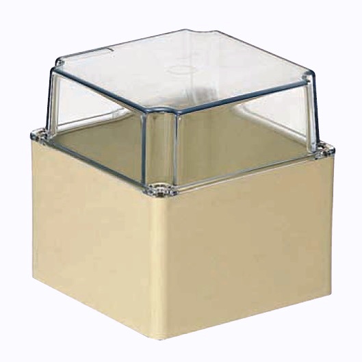 防水プールボックス　透明蓋　深蓋