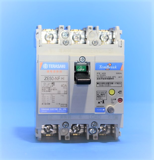 通販 | 寺崎電気産業 ZE50-NF 3P40A 30mA 漏電遮断器 （3P3E 40A
