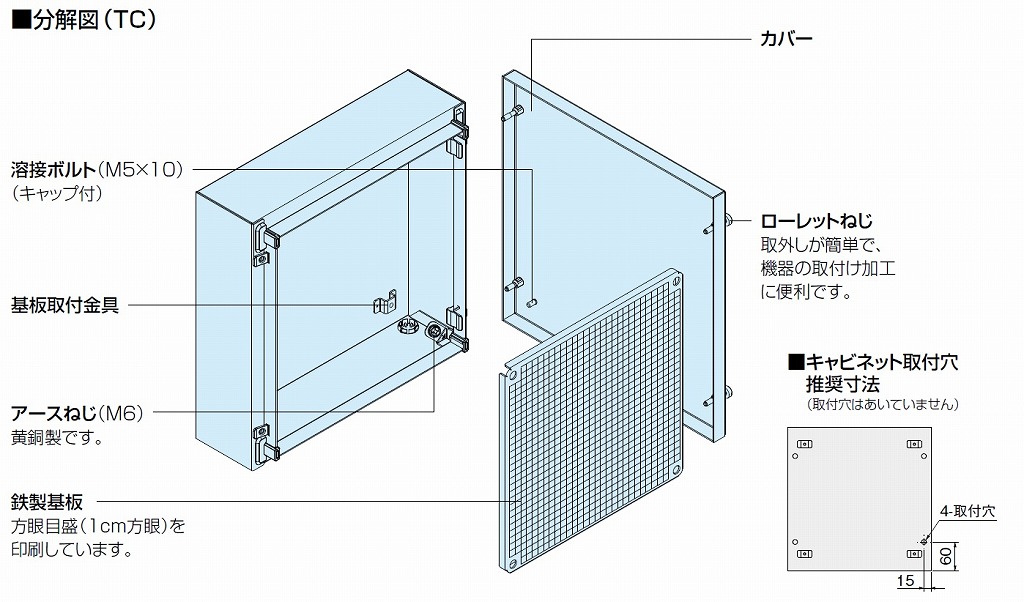 通販 | 日東工業 TC16-435AC クリーム フカサ160 TC形ボックス