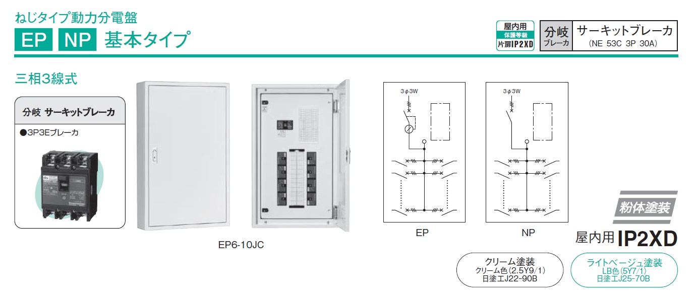 日東工業 PNP10-12J アイセーバ標準動力分電盤 [OTH41958] :pnp10-12j