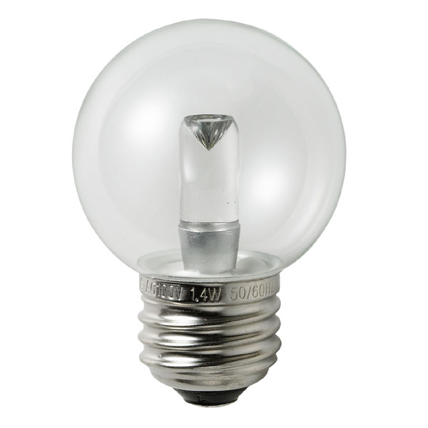 LED電球　LDG1CN-G-G275　クリア昼白色　G50　E26　1.2W　取寄せ品