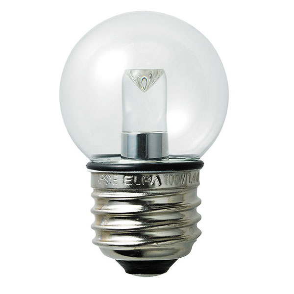 防水型LED装飾電球　G40　E26　1.4W　クリア電球色　LDG1CL-G-GWP256　（10入）