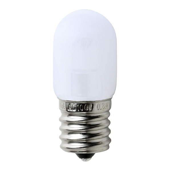 LED電球　ナツメ球形　E17　0.8W　電球色　LDT1L-G-E17-G111　（10入）
