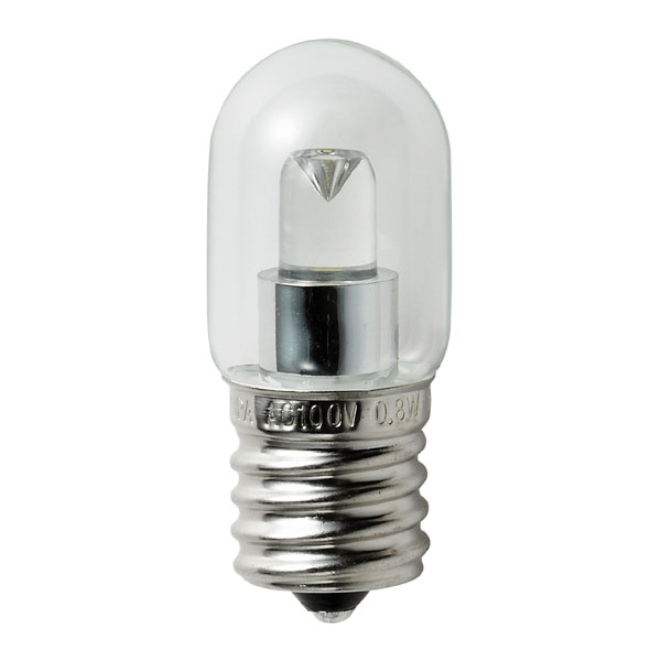 LED電球　ナツメ球形　E17　0.8W　クリア電球色　LDT1CL-G-E17-G116　（10入）