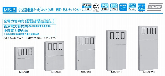 2022発売 日東工業 日東工業 MS-331BC クリーム塗装 引込計器盤キャビネット