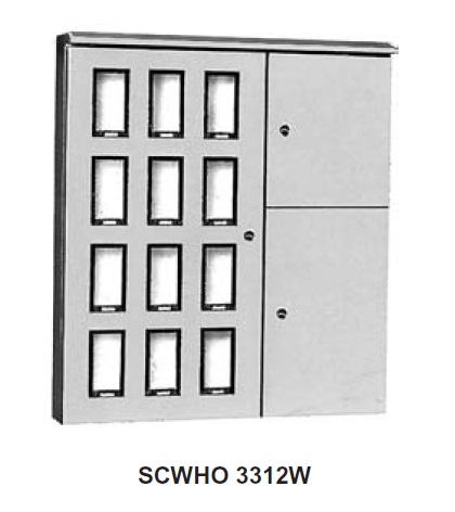 通販 | 河村電器産業 SCWHO3312W ベージュ・SCWHO3312WK クリーム ステンレス製塗装付屋外集合計器盤用キャビネット