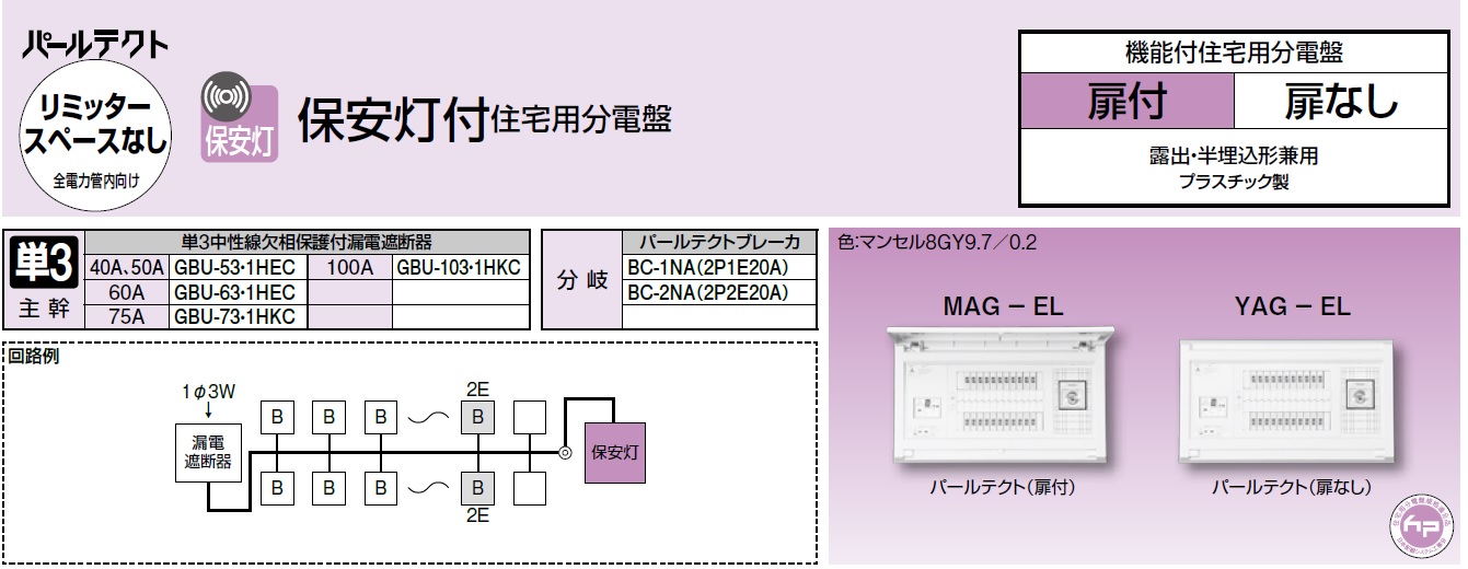 MAG310322FC2 テンパール工業 住宅用分電盤(家庭用燃料電池システム