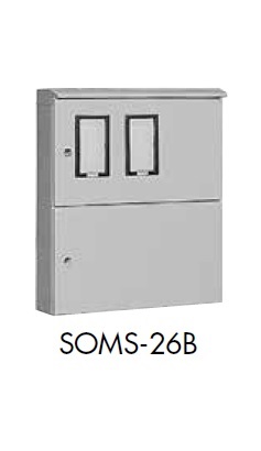 日東工業　SOMS-26B　ステンレス引込計器盤キャビネット（水切、防塵・防水パッキン付）