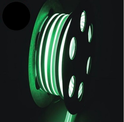 2芯平型ネオンロープライト　NEONROPEG2　グリーン色　20ｍ