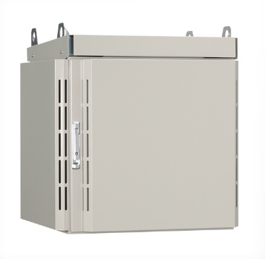 日東工業　RCP60-610Y-H15N　屋外用熱対策通信キャビネット（ポール用・19インチヨコ置きタイプ・熱交換器仕様）