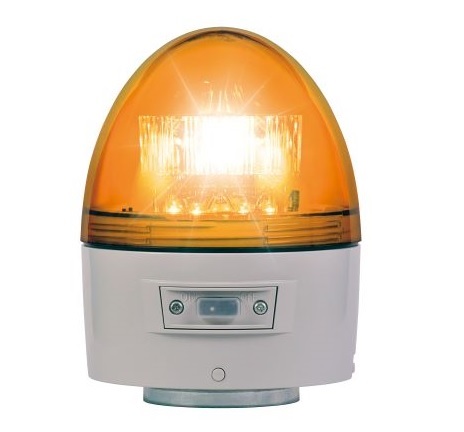 日恵製作所　VK11B-003BY　黄　ニコカプセル　高輝度　電池式警告灯