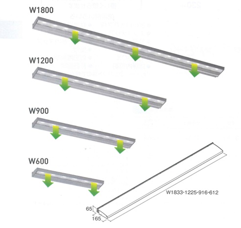 アドビューN2　W1800（D）R70　S（シルバー）　昼光色　6500K相当