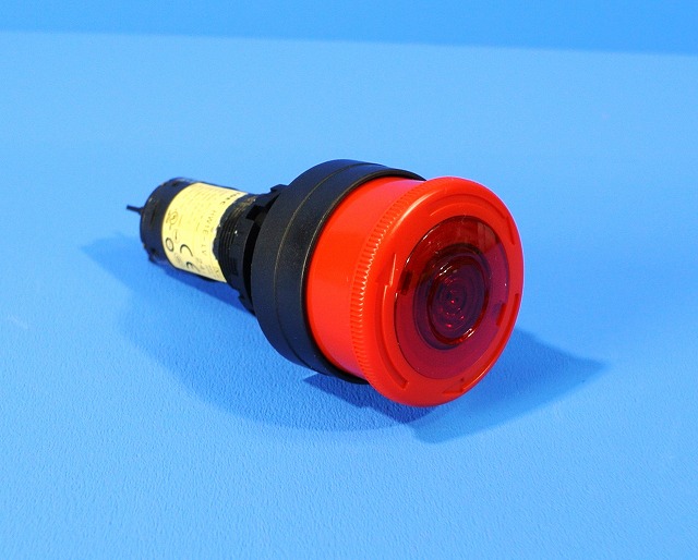 IDEC (アイデック)　22φ照光式非常停止用押しボタン　HW1E-LV411Q4R