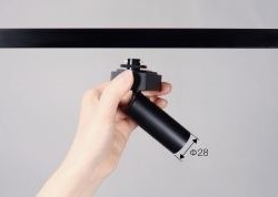 トキコーポレーション　TES01-27K-50D-B　ブラック　28スポットライト　プラグタイプ　