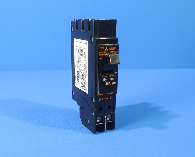 三菱電機　分電盤用遮断器 電源側プラグイン形漏電遮断器QT　BV-CP2 15A 100-200V 30MA