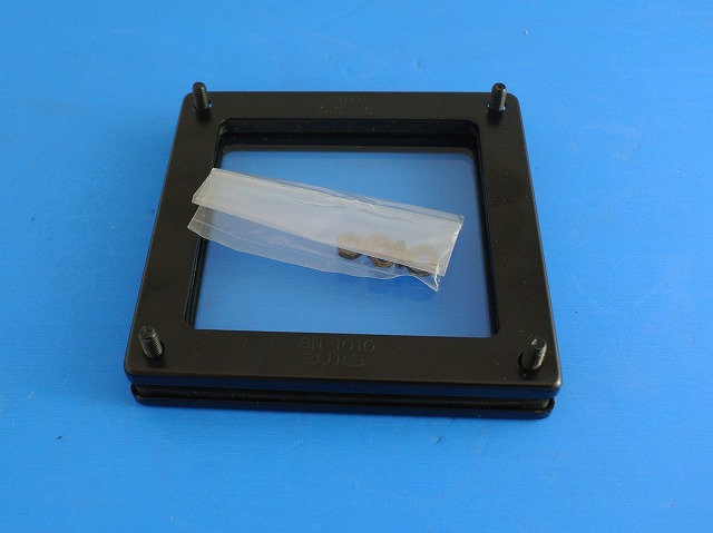 通販 | 篠原電機 SN-1010K 鉄板製計器用窓枠（強化ガラス付き） SN型