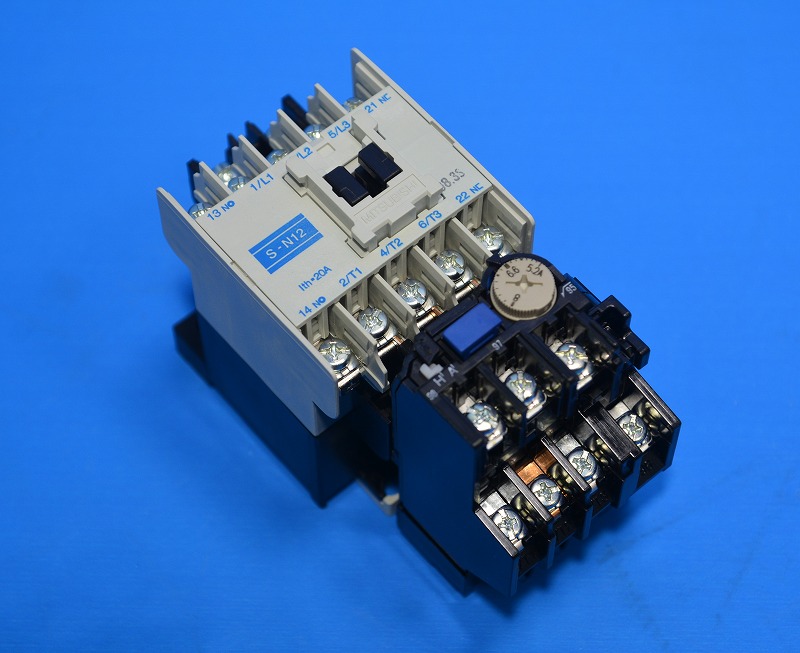 三菱電機　MSO-N12　1a1b　1.5kw/200V　コイルAC200V　ヒーター呼び6.6A　MSO形電磁開閉器(箱なし非可逆式)　※在庫処分C