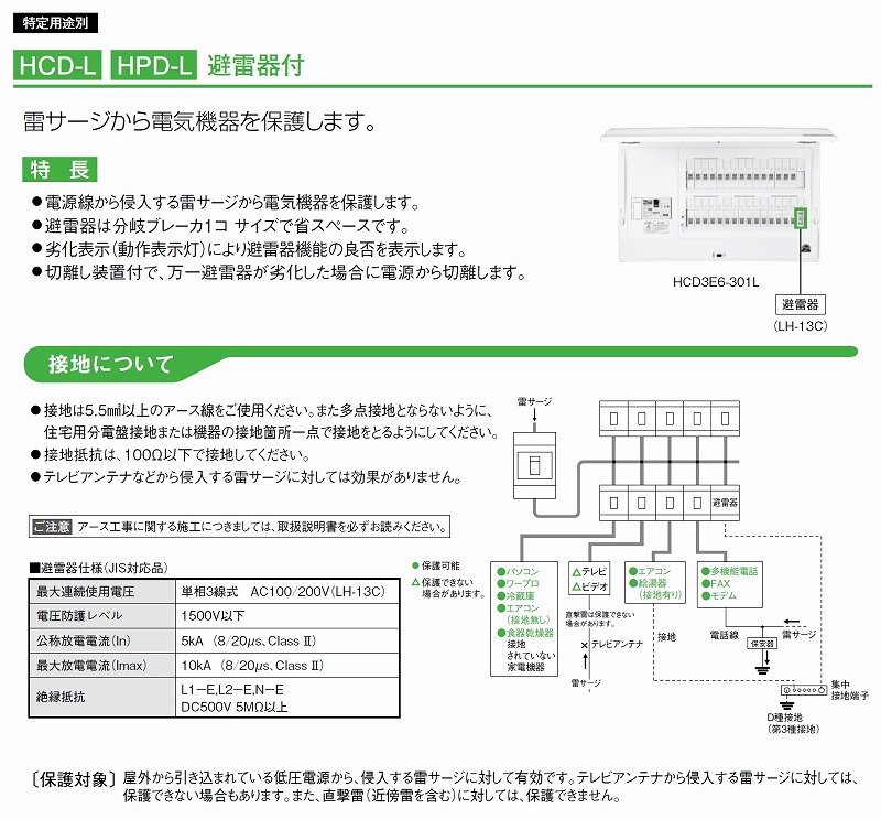 日東工業 HCD3E6-222E3 オール電化対応 エコキュート・電気温水器＋IH