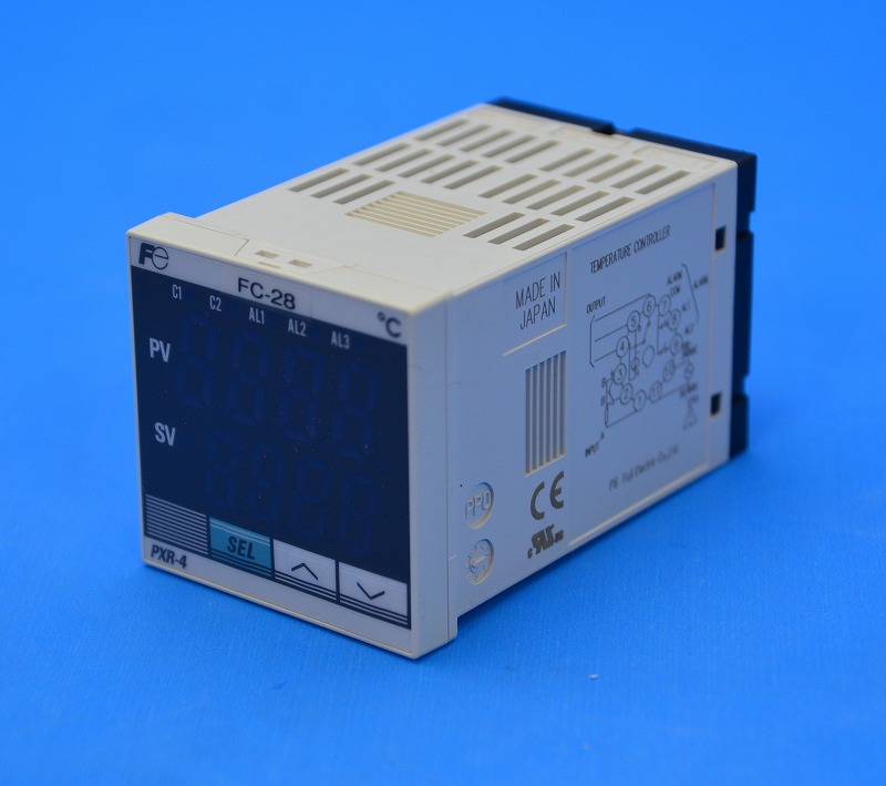 温度調節器(横河電機UM331)+ACインバータ(三菱FS-400A)結線済み www