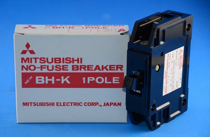 三菱電機　BH-K　1P30A　（BH-K 1POLE 30A）分電盤用遮断器（ノーヒューズブレーカ）