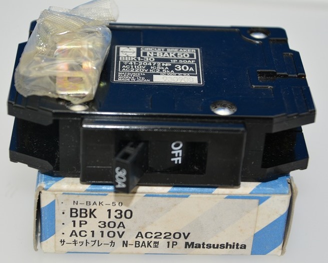 松下電工　BBK130　1P30A　サーキットブレーカー（N-BAK-50）