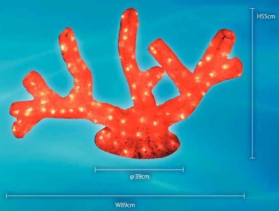 クリスタルグロー・サンゴ　RSANGO　3Dモチーフライト　【組み立て商品】