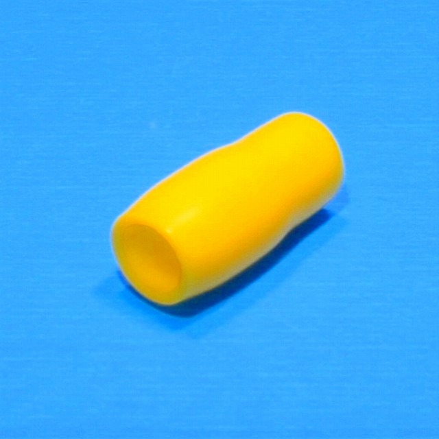 東方電材　ビニールキャップ　V-8　黄　バラ売り　絶縁キャップ（端子キャップ）端子圧着部カバータイプ