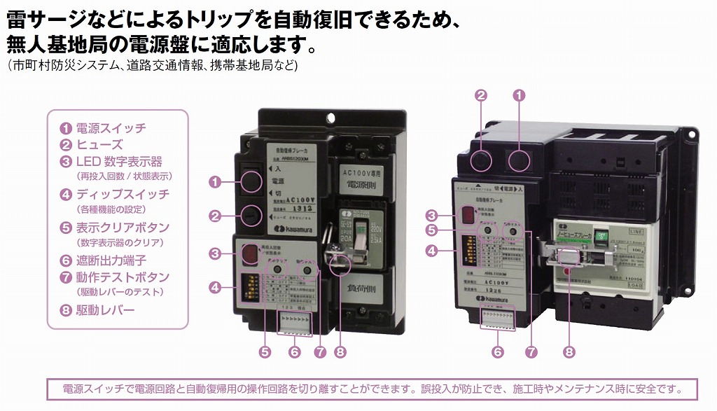 自動復帰ブレーカ ふっき君 東洋電装 イプロスものづくり