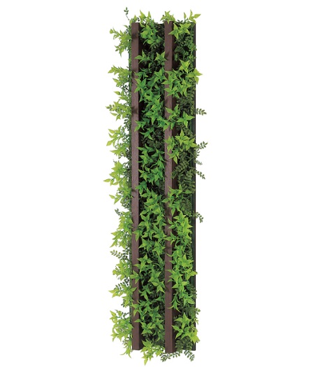 グリーンモード　連接グリーン（単品）　GR1099　23-90　壁面緑化　木桟付きライン　 セピア