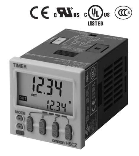 オムロン　H5CZ-L8E　 8Pソケットタイプ　接点出力（限時1c＋瞬時1c）瞬時接点付　AC100～240V