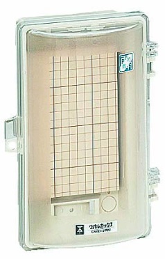 未来工業（MIRAI)　CWB-2PM　ウオルボックス（プラスチック製防雨ボックス）　透明蓋　IP33C　タテ型