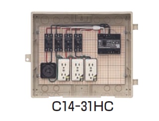 通販 | 未来工業 C14-31HC 屋外電力用仮設ボックス?透明蓋 （漏電 