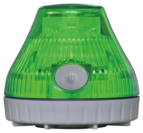 日恵製作所　VL08B-003DG　【緑】　充電式　携帯型LED回転灯　ニコPOT