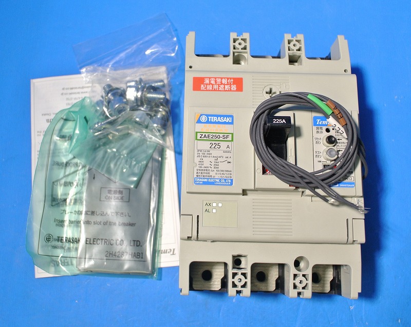 通販 | 寺崎電気 ZAE250-SF 3P225A（3P3E） 配線遮断器（漏電警報付