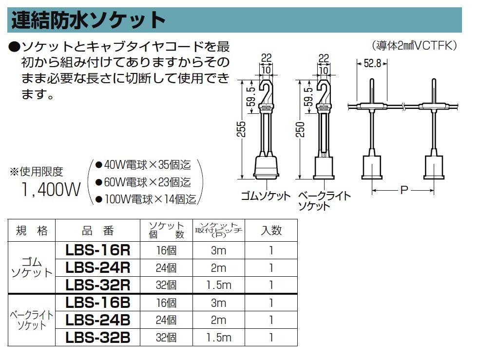 ラッピング対象外 未来工業 LBS-32B 1個 連結防水ソケット [MR04948]