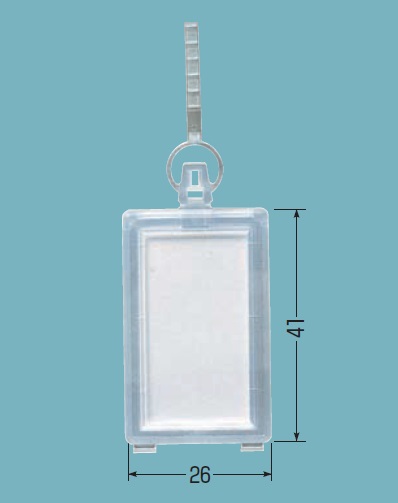 未来工業（MIRAI)　KFYC-2035　ワンタッチカラーエフ （透明タイプ）プラスチック製・線名札（10枚入）×20袋