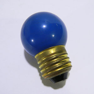 東輝　G40　110V7W　青　E26　寸丸球（色電球）　サイン球　