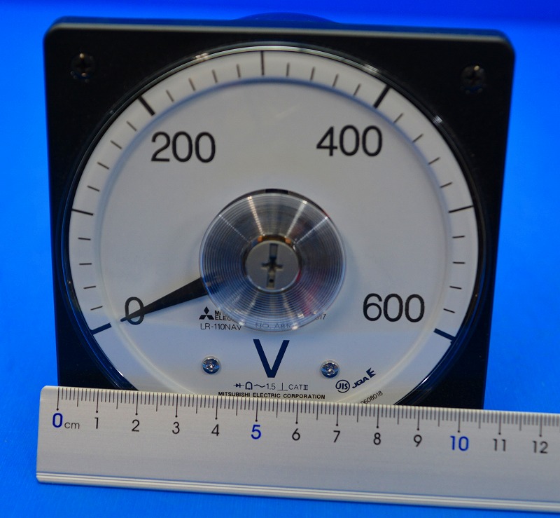 三菱電機　LR-110NAV　0-600V　電圧計