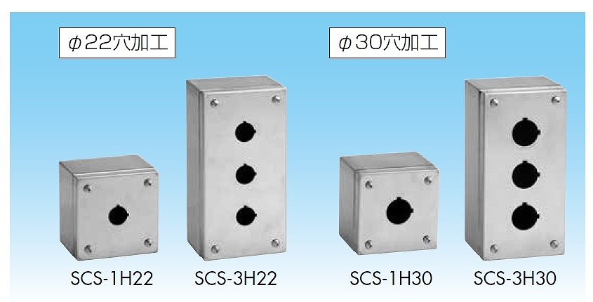 通販 | 日東工業 SCS-1H22 [SCS-H]コントロールステーションボックス・ステンレス | アドウイクス株式会社
