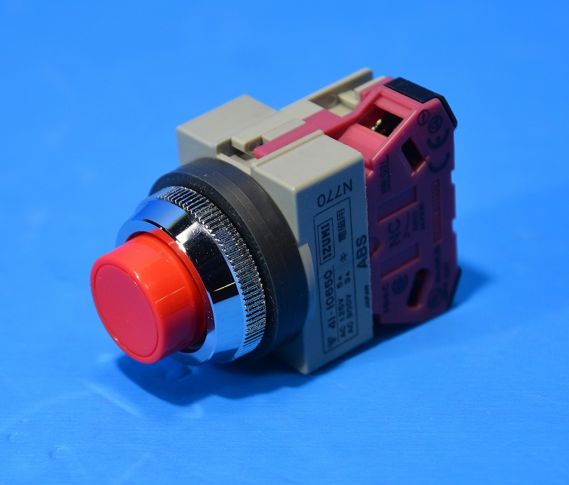 IDEC (アイデック・和泉電気)　　ABS201N-R（ABS201NR）　押ボタンスイッチ(突形)