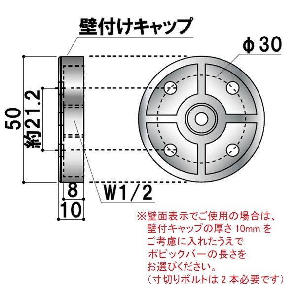 寸切りボルト W1 2 100mm 福袋