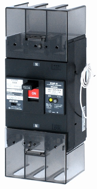 テンパール　GBU-253・1EA　250A　100/200/500mA　3P2E・250AF　単3中性線欠相保護付　漏電遮断器（OC付）　(U25301EA25W2V)