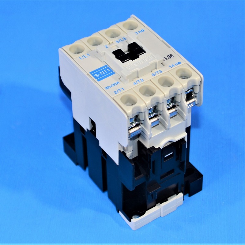 三菱電機　S-N11CX（S-N11）　コイルAC200V　電磁接触器 S-Nシリーズ(非可逆) 端子カバー付