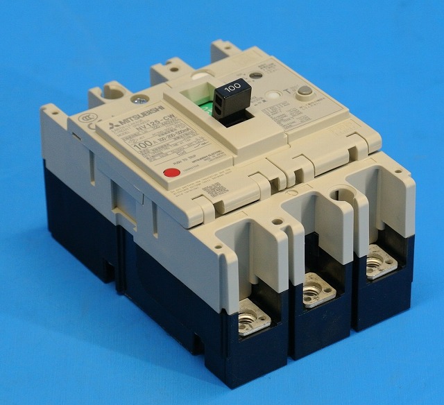 三菱電機 漏電遮断器 ＮＶ−Ｃシリーズ（経済品） フレーム１００Ａ NV125CV3P100A100-440V1.2.500MA 