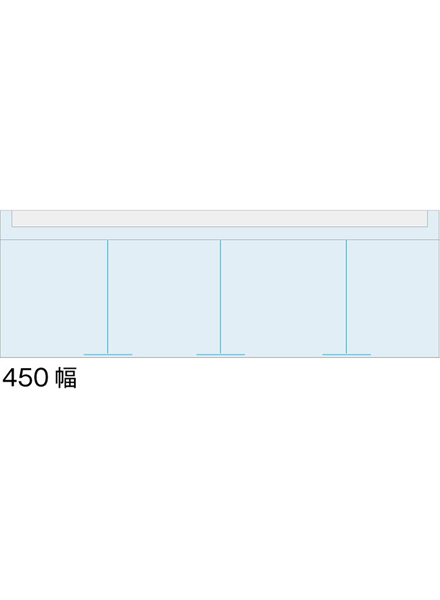 TOKISEI（常盤精工）　CSK-W450（パンフレットケース450幅タイプ・A2用）　スライド仕切り板3枚付