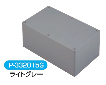 伊藤電気製作所　P-101010G(P-2)　平型100x100x10　一般平蓋プールボックス　ライトグレー