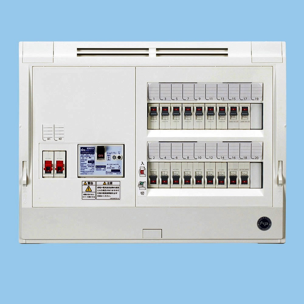 HCD3E6303G2（HCD3E6-303G2）ガス発電システム対応 ホーム分電盤 ドア付 露出・半埋込共用型 30+3 60A 日東工業