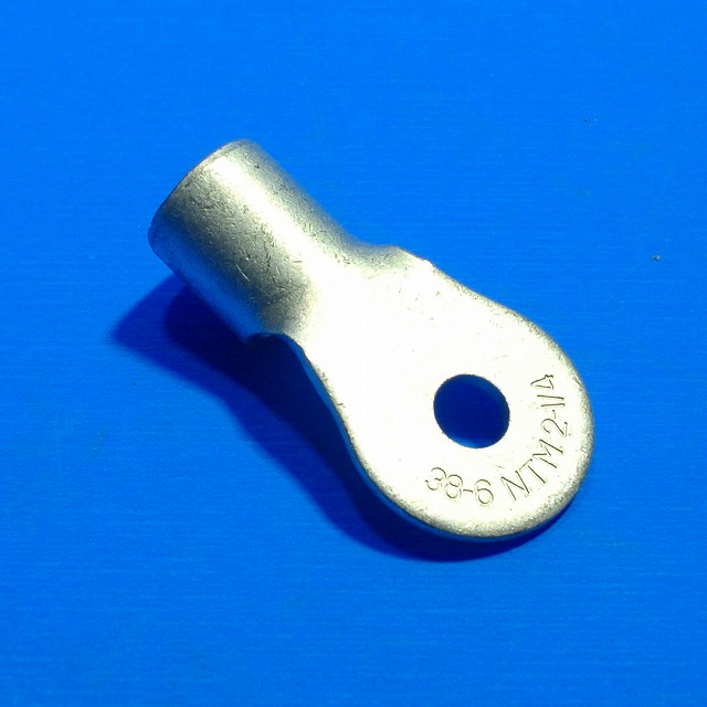 ニチフ　丸型端子（R形）　R38-6　バラ売り　裸丸形圧着端子
